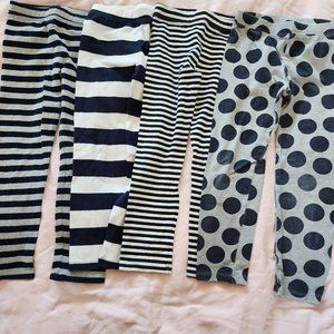 Baby Gap Girls Set of 4 Pairs Leggings Size 5